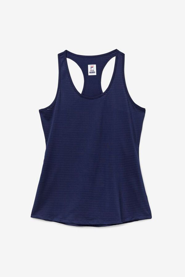 Fila Essentials Racerback Tennis Women's Tank Top - Navy,NZ 529-87901